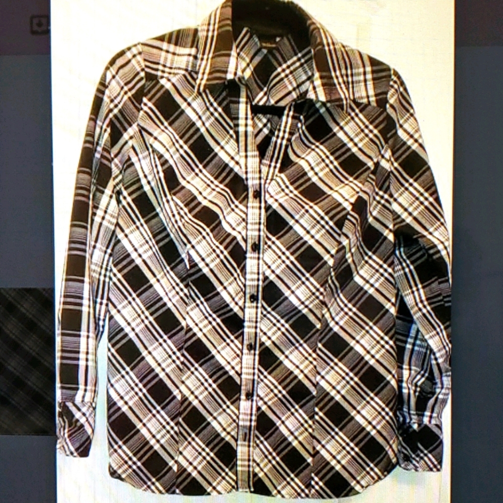 Lane Bryant Plaid Blouse